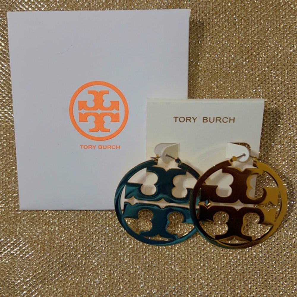 Brand new never worn 18 Karat Gold plated hoop earrings
